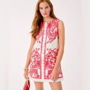 NWT Lilly Pulitzer Sadie Shift Romper in Spicy Socialite Print Size 12